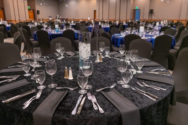 Event setup, table settings