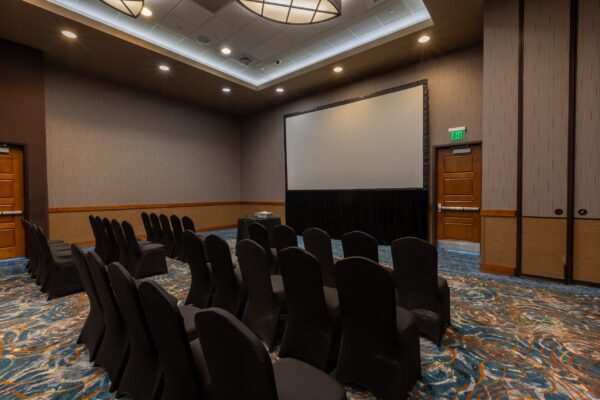 Event Center room and screen setup