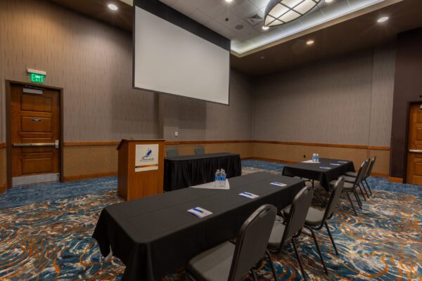 Event Center room and screen setup