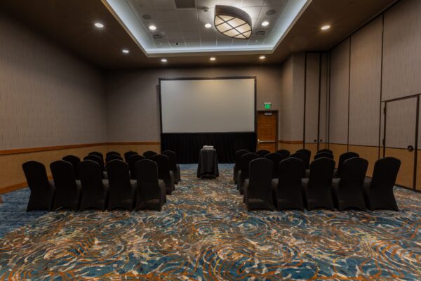 Event Center room and screen setup
